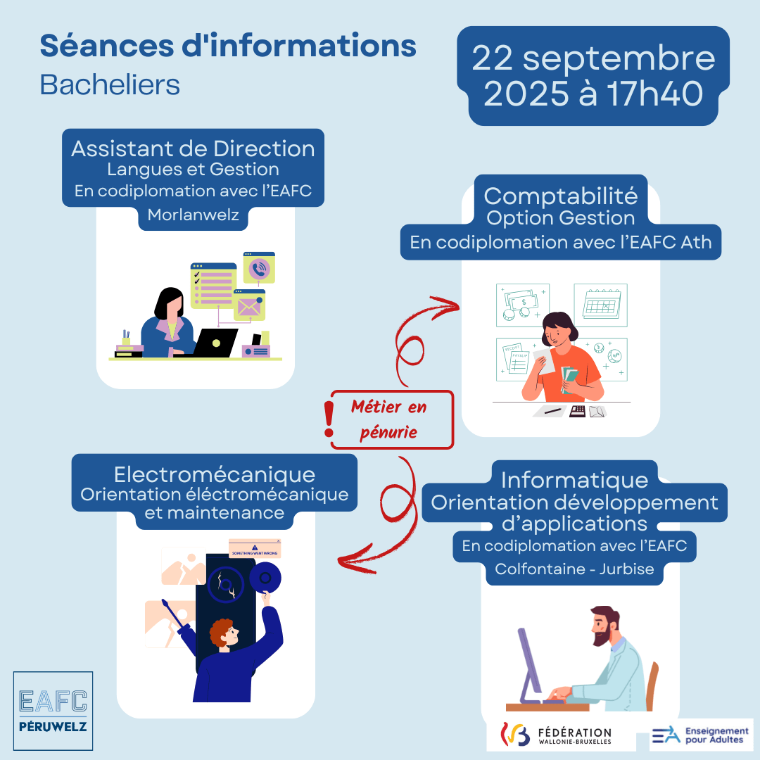 Séances d&rsquo;informations – Bacheliers